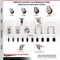 Service Caster 5 Inch 316SS Maroon Poly Swivel 1-3/8 Inch Stem Caster Lock Brake SCC, 2PK SS316TTLEX20S514-PPUB-MRN-2-S-2-138 - alternate 5